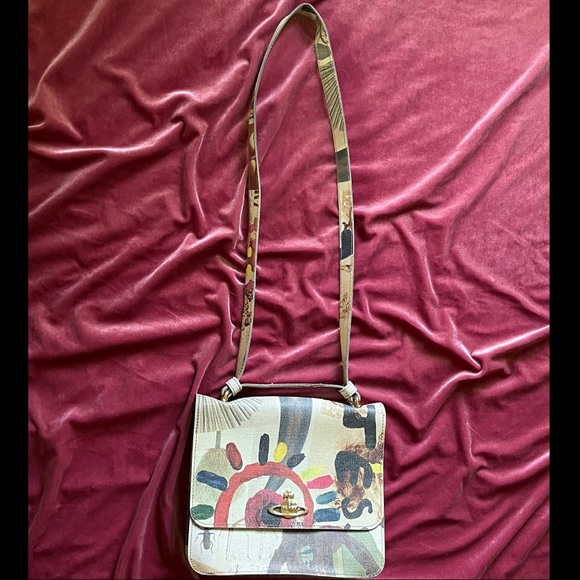 *SOLD* VIVIENNE WESTWOOD • RARE AUTHENTIC GENUINE LEATHER FLORA & FAUNA HANDBAG - Picture 2 of 16